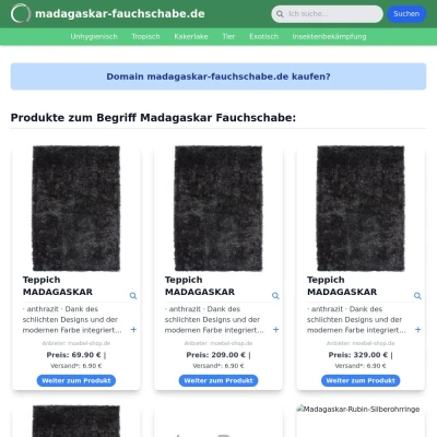 Screenshot madagaskar-fauchschabe.de