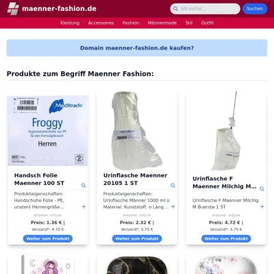 Screenshot maenner-fashion.de