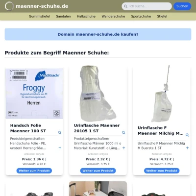 Screenshot maenner-schuhe.de