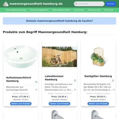 Screenshot maennergesundheit-hamburg.de