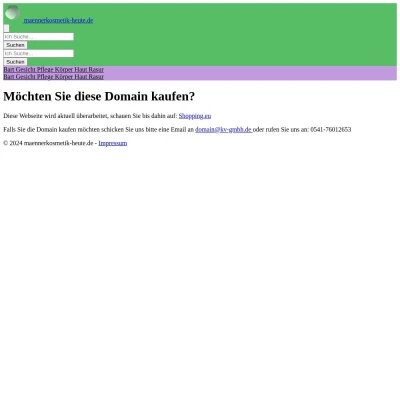 Screenshot maennerkosmetik-heute.de