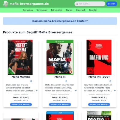 Screenshot mafia-browsergames.de