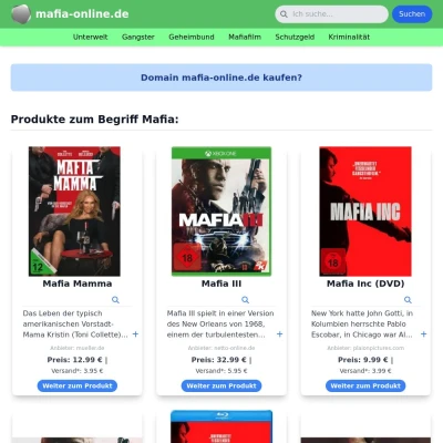 Screenshot mafia-online.de