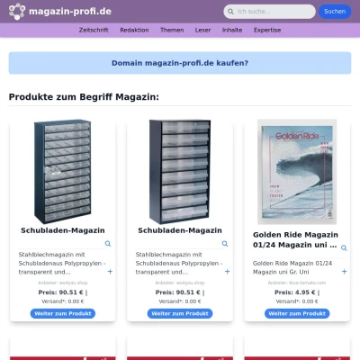 Screenshot magazin-profi.de