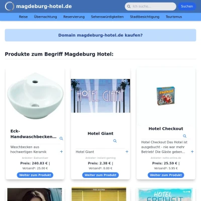 Screenshot magdeburg-hotel.de