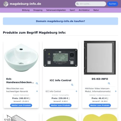 Screenshot magdeburg-info.de