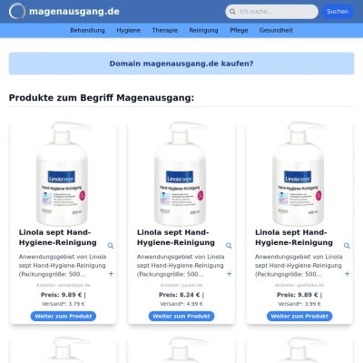 Screenshot magenausgang.de