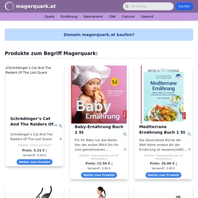 Screenshot magerquark.at