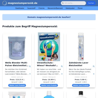 Screenshot magnesiumperoxid.de