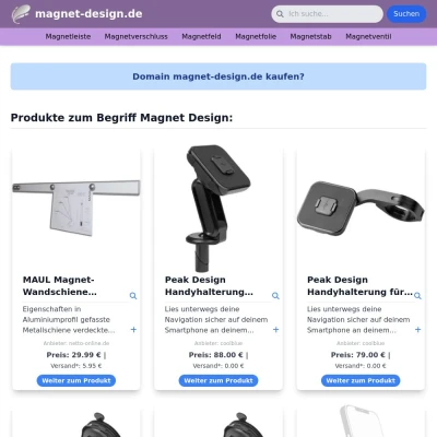 Screenshot magnet-design.de