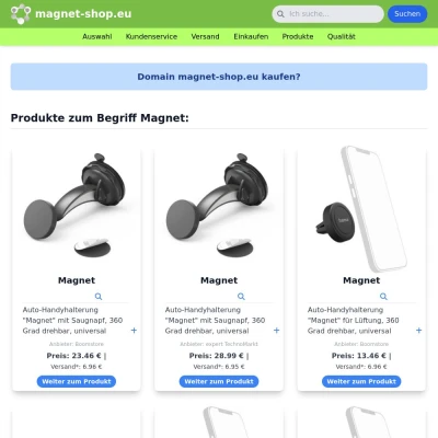 Screenshot magnet-shop.eu