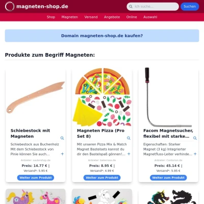 Screenshot magneten-shop.de