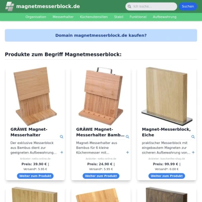 Screenshot magnetmesserblock.de