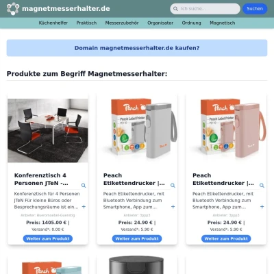 Screenshot magnetmesserhalter.de