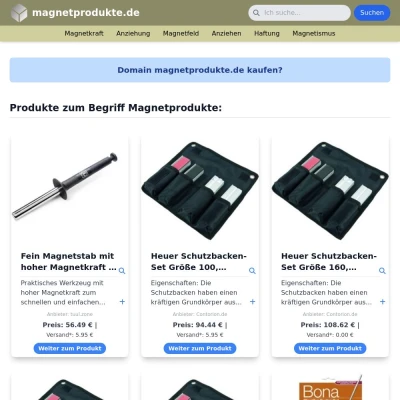 Screenshot magnetprodukte.de
