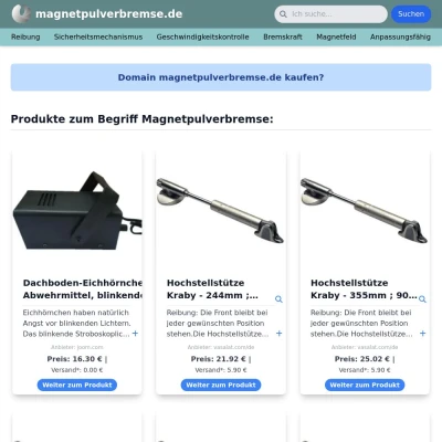 Screenshot magnetpulverbremse.de