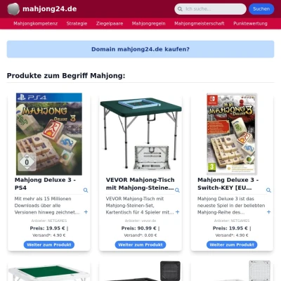 Screenshot mahjong24.de