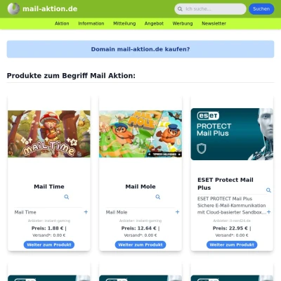 Screenshot mail-aktion.de