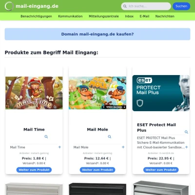 Screenshot mail-eingang.de