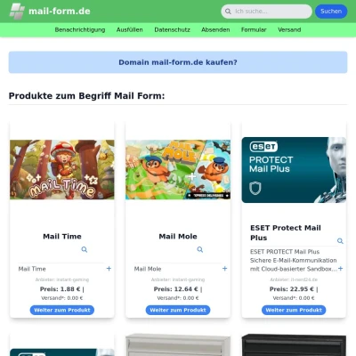Screenshot mail-form.de