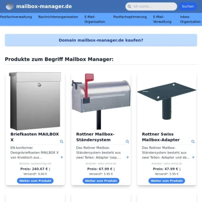 Screenshot mailbox-manager.de