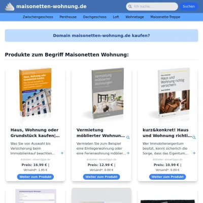 Screenshot maisonetten-wohnung.de