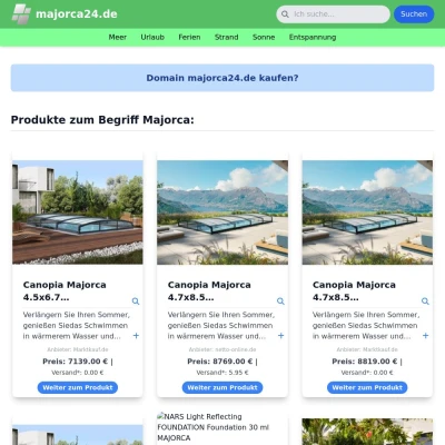 Screenshot majorca24.de