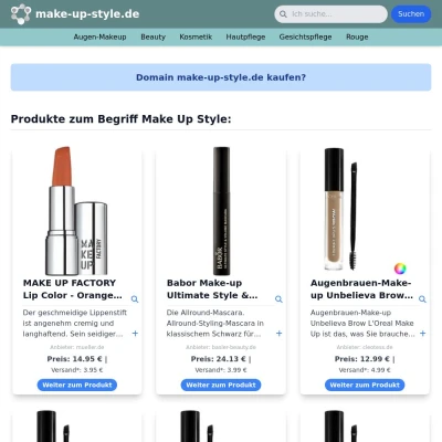 Screenshot make-up-style.de