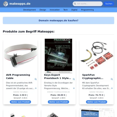 Screenshot makeapps.de