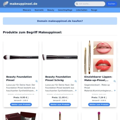 Screenshot makeuppinsel.de