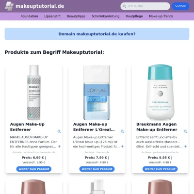 Screenshot makeuptutorial.de