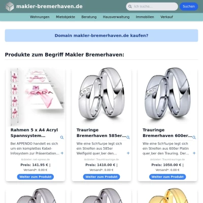 Screenshot makler-bremerhaven.de