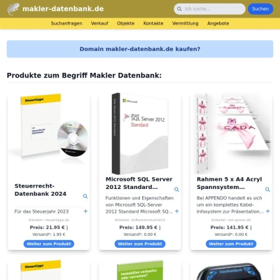 Screenshot makler-datenbank.de