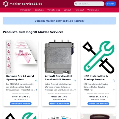 Screenshot makler-service24.de