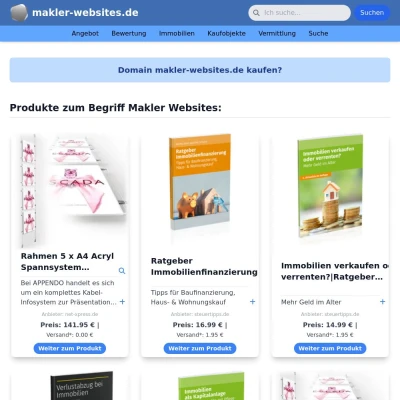 Screenshot makler-websites.de