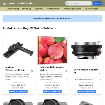 Screenshot makro-polster.de