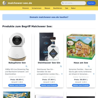 Screenshot malchower-see.de