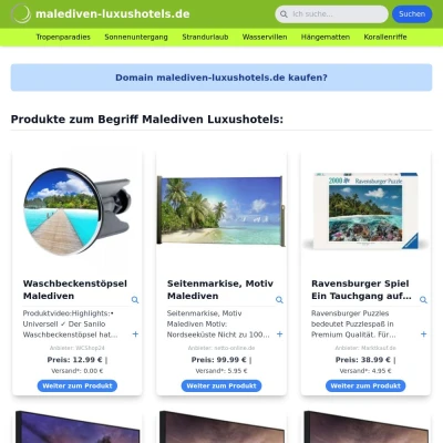 Screenshot malediven-luxushotels.de