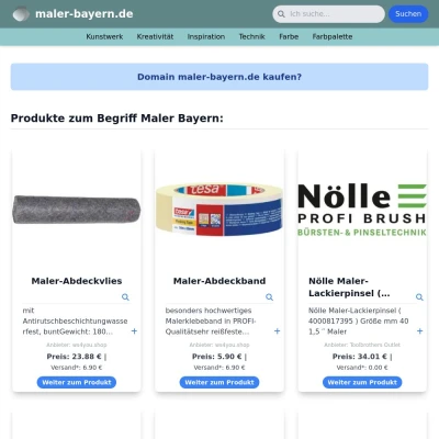 Screenshot maler-bayern.de