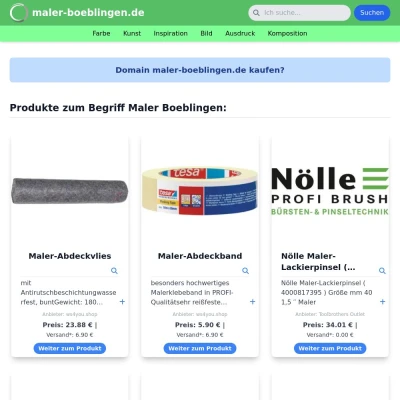 Screenshot maler-boeblingen.de