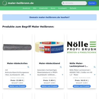 Screenshot maler-heilbronn.de