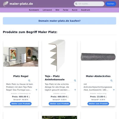 Screenshot maler-platz.de