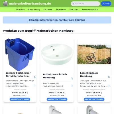 Screenshot malerarbeiten-hamburg.de