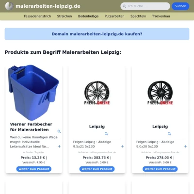 Screenshot malerarbeiten-leipzig.de
