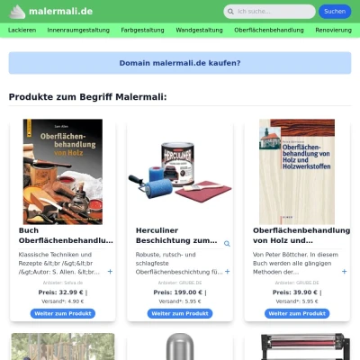 Screenshot malermali.de