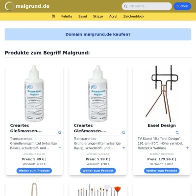 Screenshot malgrund.de