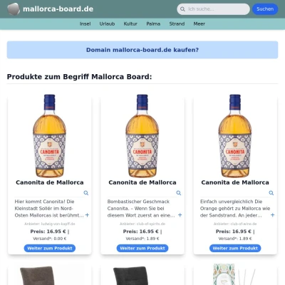 Screenshot mallorca-board.de