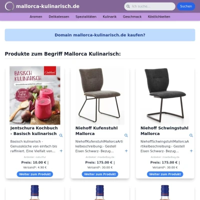Screenshot mallorca-kulinarisch.de