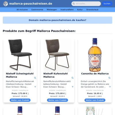 Screenshot mallorca-pauschalreisen.de