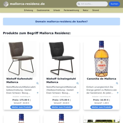 Screenshot mallorca-residenz.de